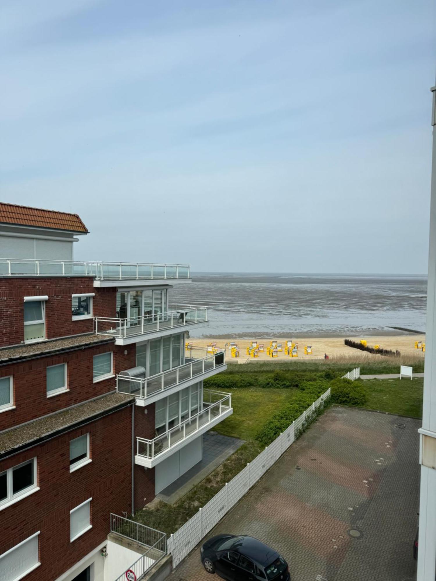 Traumhafte Ferienwohnung - Direkter Meerblick - 50M Zum Strand In Cuxhaven Duhnen In 1A Lage Im Haus Seehuette Eksteriør bilde