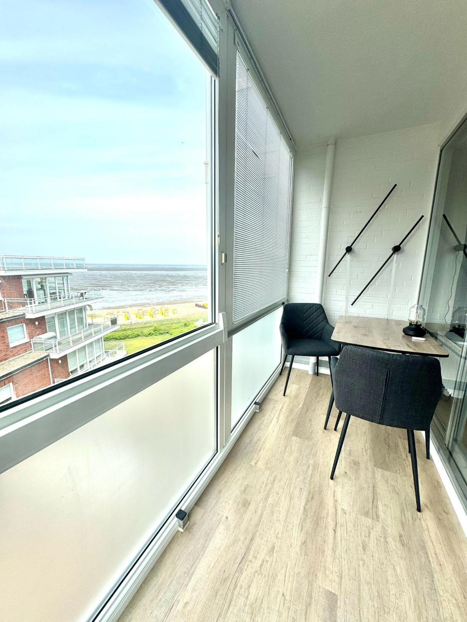 Traumhafte Ferienwohnung - Direkter Meerblick - 50M Zum Strand In Cuxhaven Duhnen In 1A Lage Im Haus Seehuette Eksteriør bilde